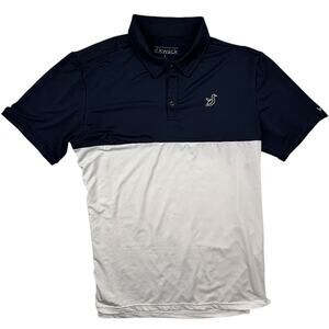KWACK Golf Performance Polo Size Large Mens Nevy Blue White Duck Dublin Ireland